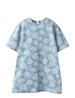 Name It - Nkfsilla Dnm Ss Dress 2121-Za H - Suknelė trumpomis rankovėmis - Mėlyna