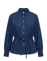 NEUW - Francine Shirtmid Vintage Indigo - Džinsiniai marškiniai - Mėlyna