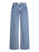 ABRAND - 99 Low Baggy Selena Lace Rcy Selena - Platūs džinsai - Mėlyna