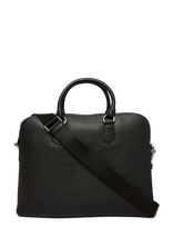 Polo Ralph Lauren - Pebble Leather-Commuter-Msg-Med - Portfelis - Juoda