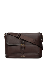Polo Ralph Lauren - Pebble Leather-Messenger-Msg-Lrg - Rankinė - Ruda