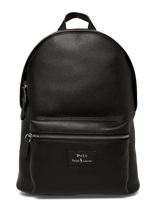 Polo Ralph Lauren - Pebble Leather-Dome Backpck-Bpk-Lrg - Verslo kuprinė - Juoda