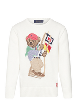 Ralph Lauren Kids - Polo Bear Cotton Sweater - Megztinis - Kreminė spalva