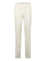 Polo Ralph Lauren - Pleated Wool Barathea Trouser - Klasikinės kelnės - Kreminė spalva