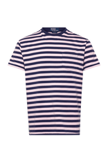 Polo Ralph Lauren - Classic Fit Striped Jersey T-Shirt - Marškinėliai trumpomis rankovėmis - Rožinė