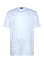 Polo Ralph Lauren - Standard Fit Striped Lisle T-Shirt - Marškinėliai trumpomis rankovėmis - Mėlyna