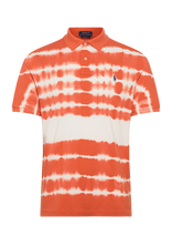 Polo Ralph Lauren - Classic Fit Tie-Dye Mesh Polo Shirt - Marškinėliai trumpomis rankovėmis - Oranžinė