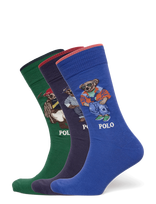 Polo Ralph Lauren - Bci Cotton-Ssnl Brs Gbx-Crw-Gfb - Įprastos kojinės - Marga / raštuota