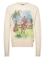 Polo Ralph Lauren - Cashmere Graphic Sweater - Apvalios apykaklės megztinis - Kreminė spalva
