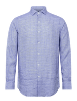 Polo Ralph Lauren - Classic Fit Plaid Linen Shirt - Lininiai marškiniai - Mėlyna