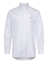 Polo Ralph Lauren - Custom Fit Striped Pinpoint Oxford Shirt - Laisvalaikio marškiniai - Balta