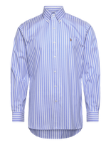 Polo Ralph Lauren - Custom Fit Striped Pinpoint Oxford Shirt - Laisvalaikio marškiniai - Mėlyna