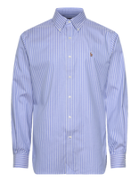 Polo Ralph Lauren - Custom Fit Striped Pinpoint Oxford Shirt - Laisvalaikio marškiniai - Mėlyna