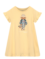 Ralph Lauren Kids - Polo Bear Cotton Jersey Dress - Suknelė trumpomis rankovėmis kūdikiui - Geltona