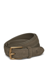 Polo Ralph Lauren - Suede Dress Belt - Klasikinis diržas - Chaki spalva