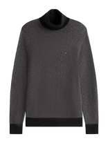 Tommy Hilfiger - Pima Ctn Cash Herringbone Roll - Golfo kelnės - Juoda