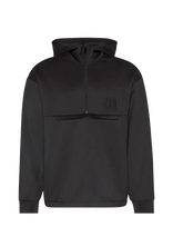 Calvin Klein - Heavy Tricot Qtr Zip Anorak Hood - Džemperis - Juoda