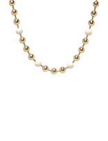 Bud To Rose - Eclipse Short Necklace Black/Gold - Grandinėlė - Aukso