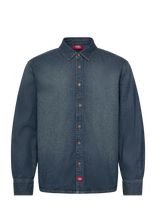Dickies - Lightweight Denim Shirt Ls - Džinsiniai marškiniai - Mėlyna