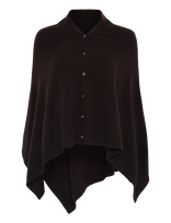 Rosemunde - Rwlaica Cashmere Pointelle Poncho - Pončas - Ruda