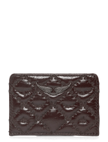 Zadig & Voltaire - Zv Pass Vintage Monogram - Kortelių dėklas - Ruda