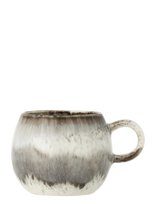 Bloomingville - Paula Espresso Cup, Grey, Stoneware - Kavos puodelis - Pilka