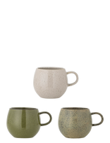 Bloomingville - Addison Mug, Green, Stoneware - Kavos puodelis - Žalia