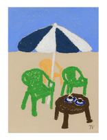 The Poster Club - The Poster Club X Isabelle Vandeplassche - Coffee In The Sun - Iliustracijos - Marga / raštuota