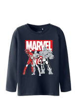 Name It - Nmmvodis Marvel Ls Top Mar - Ilgarankoviai marškinėliai - Tamsiai mėlyna