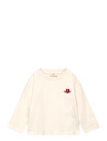 Copenhagen Colors - Ls T-Shirt W. Red Cowboy Hat - Marškinėliai trumpomis rankovėmis - Kreminė spalva