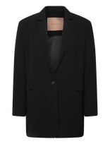 Rue De Tokyo - Cica Recycled Heavy Crepe - Vieneilės striukės - Juoda