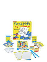 Mattel Games - Games Pictionary Family Board Game For Kids, Adults And Game Night With Erasable Boards And Markers - Stalo žaidimas - Marga / raštuota