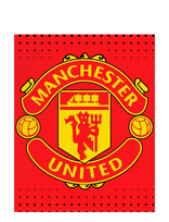 Fodbold - Manchester United 002 Towel - 75X150Cm - Paplūdimio rankšluostis - Raudona