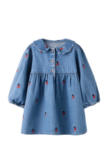 Name It - Nmftinia Ls Dress - Suknelė ilgomis rankovėmis - Mėlyna