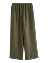 Lindex - Wide Trousers With Luster - Plačios kelnės - Chaki spalva