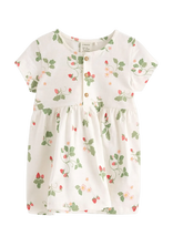 Lindex - Short-Sleeved Dress - Suknelė trumpomis rankovėmis kūdikiui - Kreminė spalva
