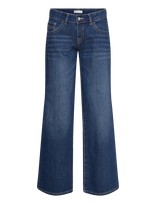 Gina Tricot - Ultra Low Wide Jeans - Platūs džinsai - Mėlyna