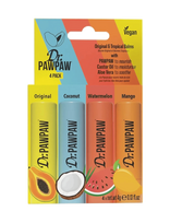 Dr.PawPaw - Dr.pawpaw Original & Tropical Balms 4 Pack With Original, Coconut, Watermelon & Mango - Lūpų balzamas - Nude