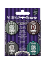 Dr.PawPaw - Dr.pawpaw Wednesday 4 Tin Set - With 4 Different Colours - Lip Tint & Cheek Tint - Marga / raštuota