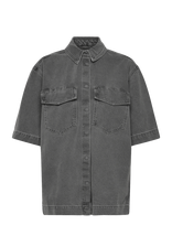 ONLY - Onlsophie Oversize S/S Dnm Shirt - Džinsiniai marškiniai - Pilka