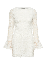 Gina Tricot - Embroidery Mini Dress - Trumpa suknelė - Balta