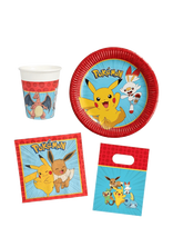 Pokemon - Pokemon Party Pack - Lėkštės - Raudona