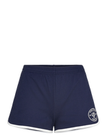 Sporty & Rich - Eden Crest Embroidered Pique Short - Laisvalaikio šortai - Tamsiai mėlyna