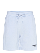 Sporty & Rich - Eden Script Unisex Terry Short - Sportiniai šortai - Mėlyna