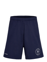 Sporty & Rich - Eden Crest Embroidered Gym Short - Laisvalaikio šortai - Tamsiai mėlyna
