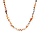 Pilgrim - Trust Necklace Silver-Plated - Perlų vėriniai - Oranžinė