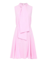 French Connection - Era Poplin Godet Bow Dress - Trumpa suknelė - Rožinė