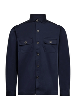 Bruun & Stengade - Bs Rocco Regular Fit Overshirt - Viršutiniai marškinėliai - Tamsiai mėlyna