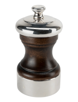 Peugeot - Palace Saltkværn Brun / Sølvbelagt 10Cm - Prieskonių malūnėlis - Sidabro