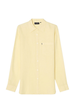 Lexington Clothing - Classic Linen Shirt - Marškinėliai ilgomis rankovėmis - Geltona